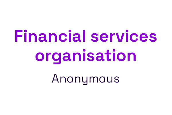 Financial services organisation